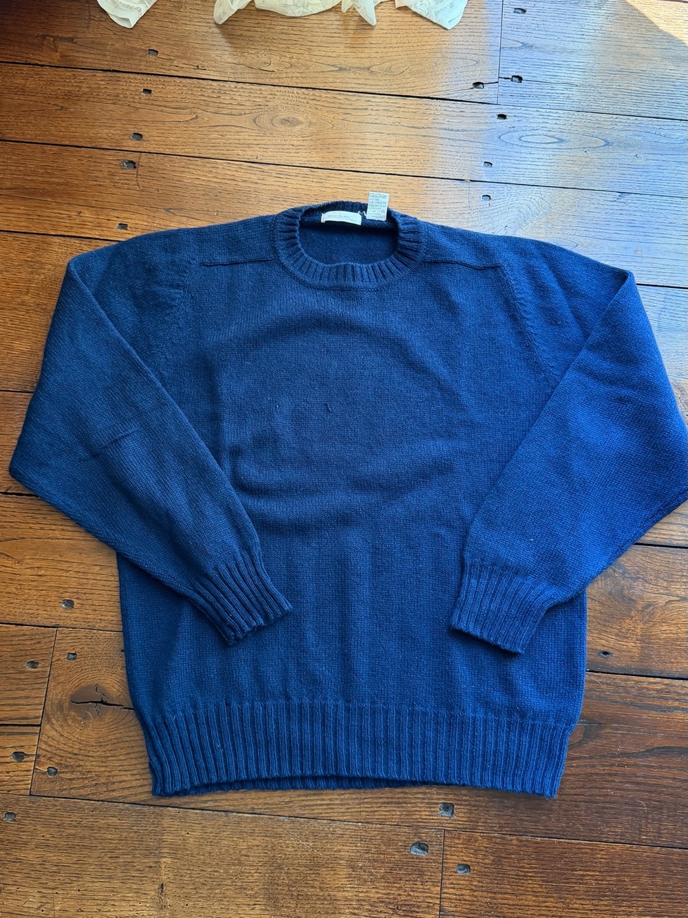 Eileen Fisher Navy Blue Crewneck Sweater